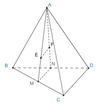 Cho tứ diện ABCD. Gọi M, N lần lượt là trung điểm của các cạnh BC, BD