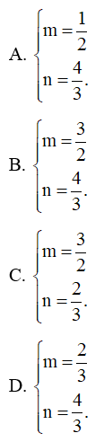 Hai vectơ a = (m; 2; 3) và b = (1; n; 2) cùng phương khi trang 77 SBT Toán 12 Tập 1