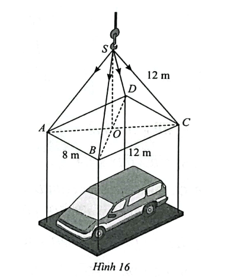 Tính độ lớn của các lực căng trên mỗi sợi dây cáp trong Hình 16